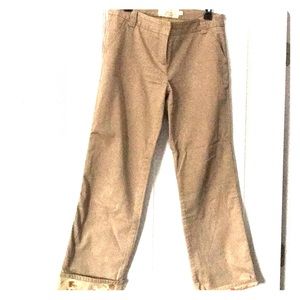 J.Crew Favorite Fit Chinos with flannel lining